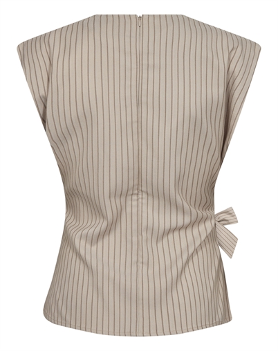 Co'Couture - Salvie CC Pleat Top - Bone
